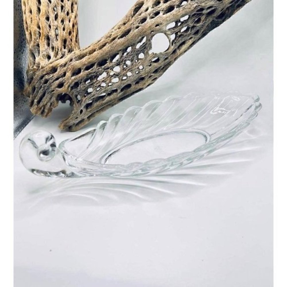 Vintage Heisey Crystolite Glass Relish Pickle Dish